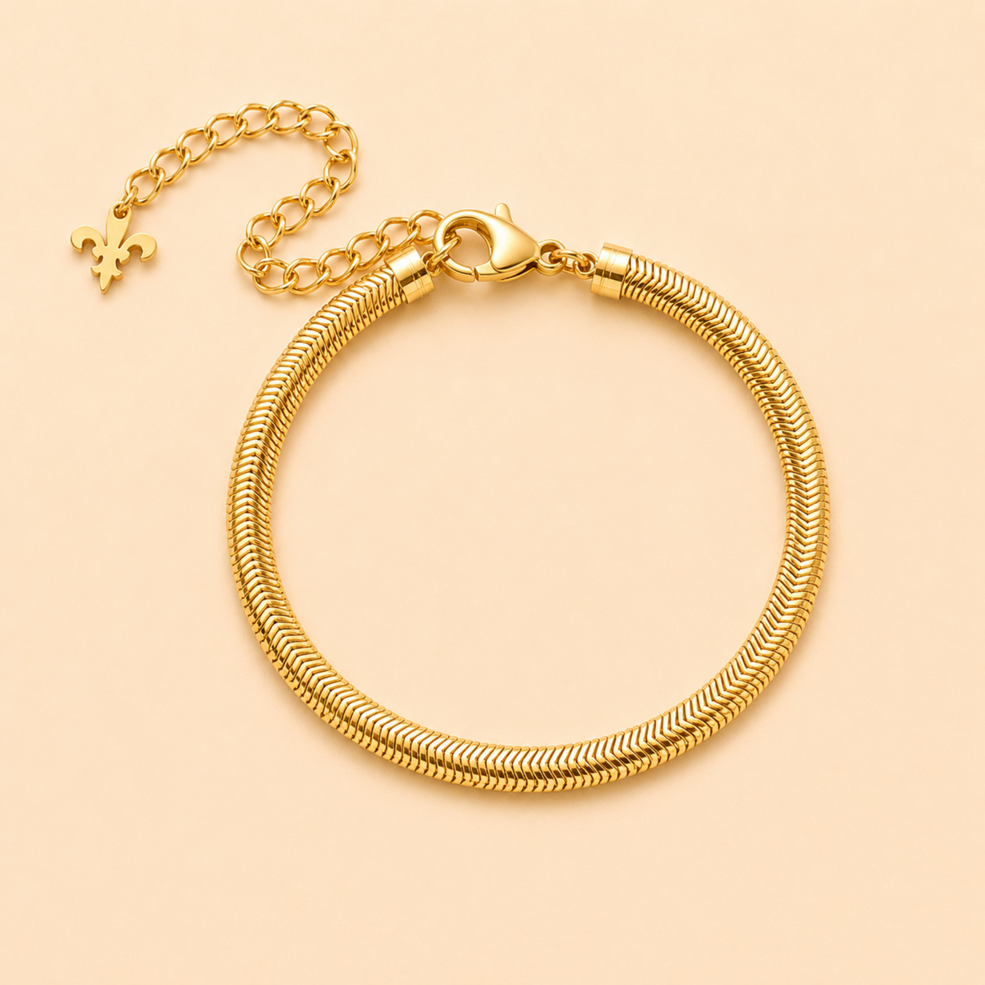 Laurène  Herringbone Bracelet