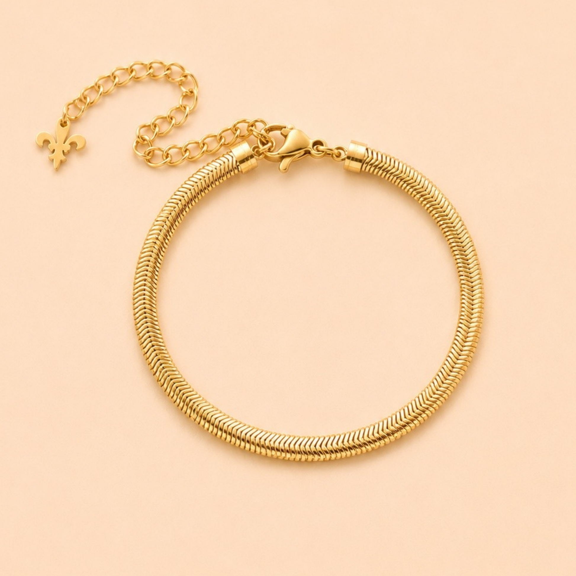 Laurène  Herringbone Bracelet