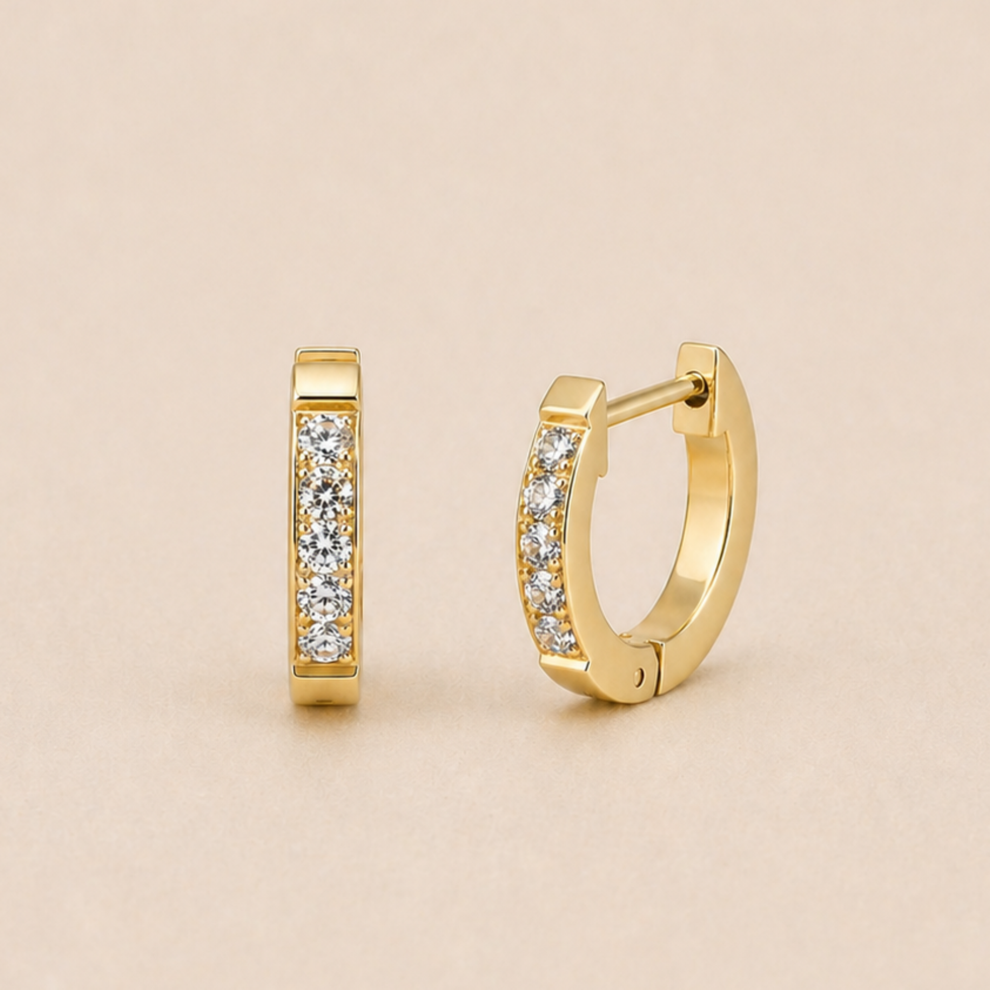 Liana Diamond Huggie Earrings