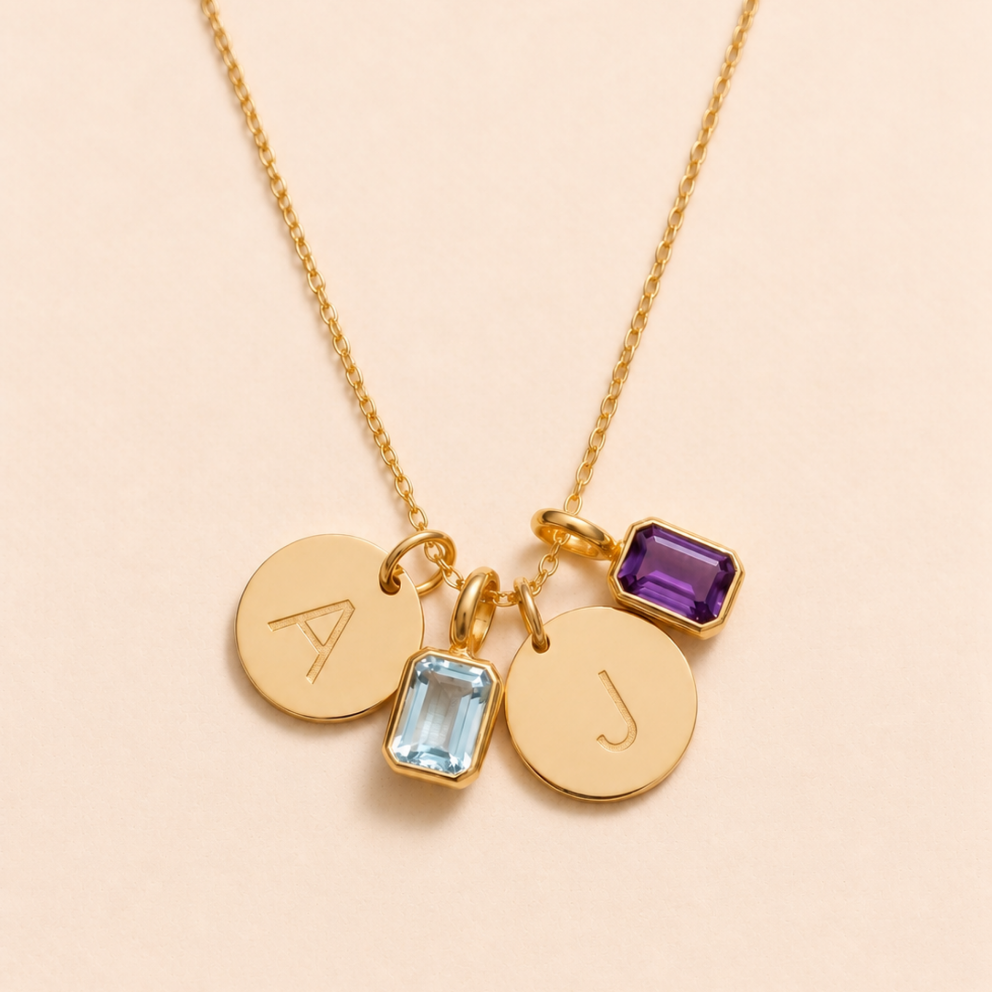 Celeste Duo Charm Necklace