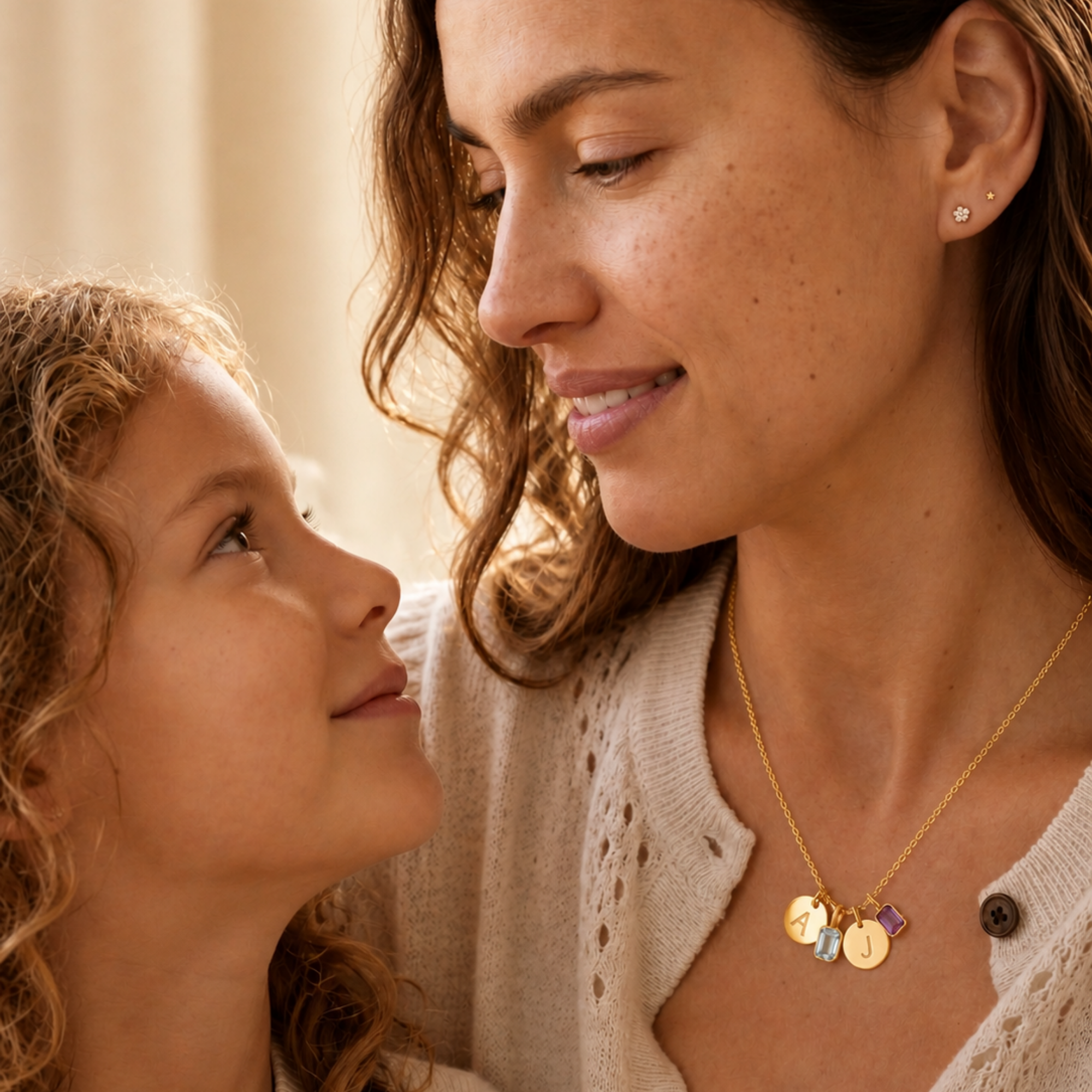 Celeste Duo Charm Necklace