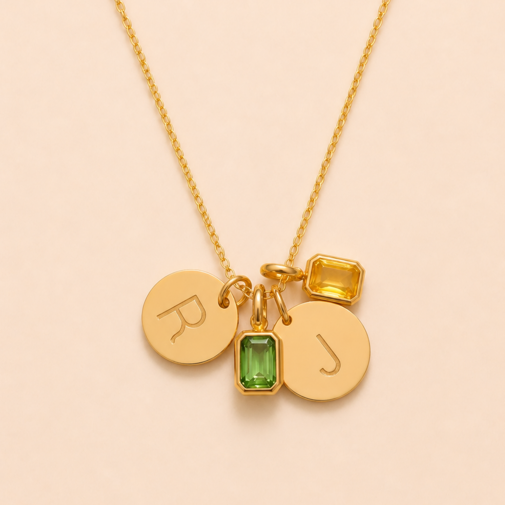 Celeste Duo Charm Necklace