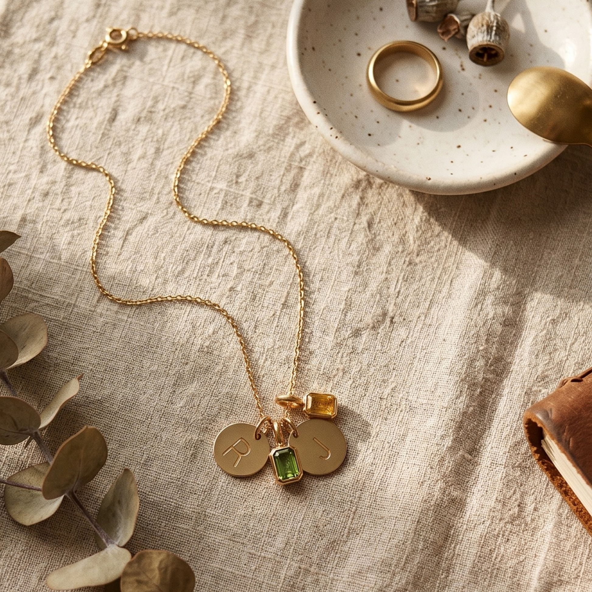 Celeste Duo Charm Necklace