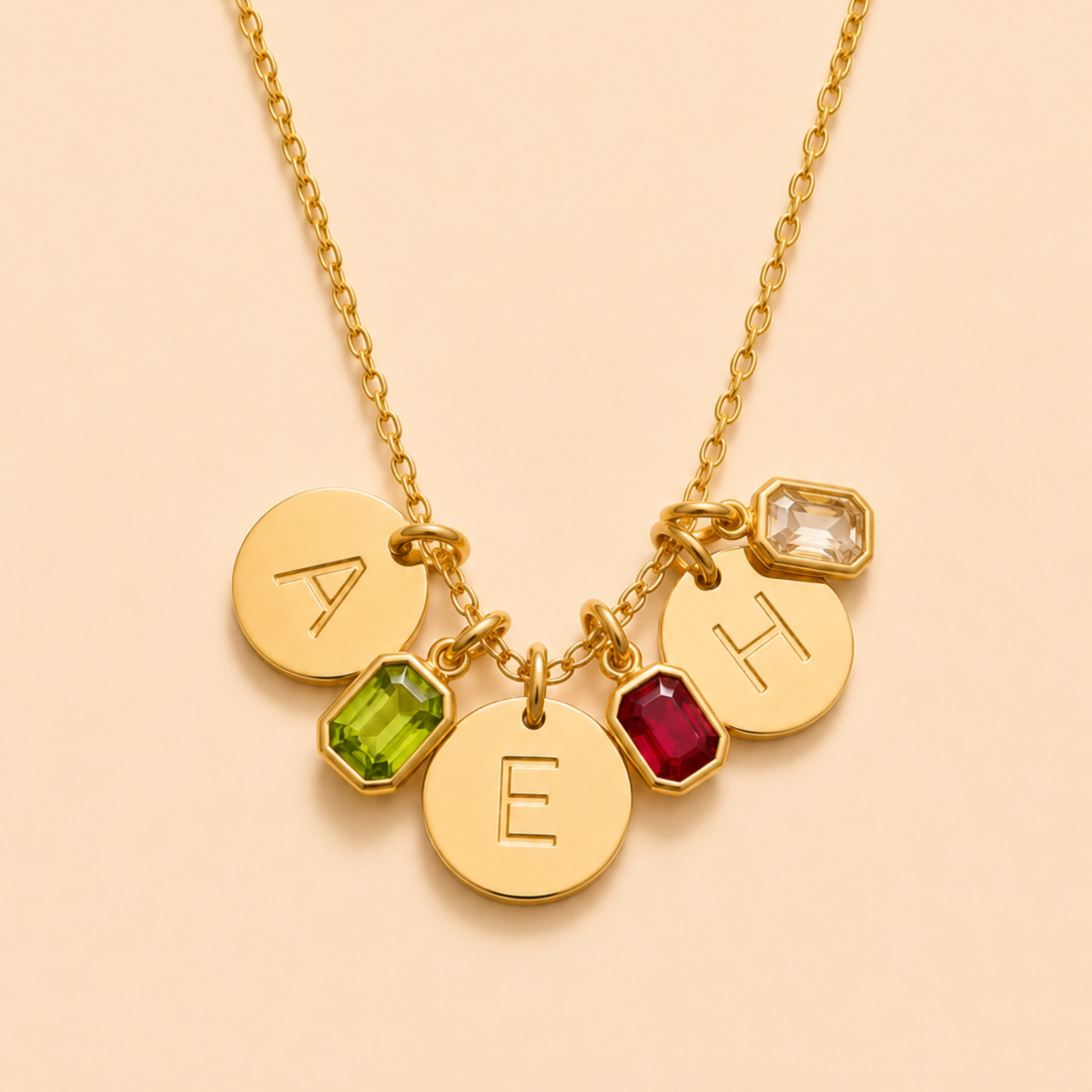 Celeste Trois Charm Necklace