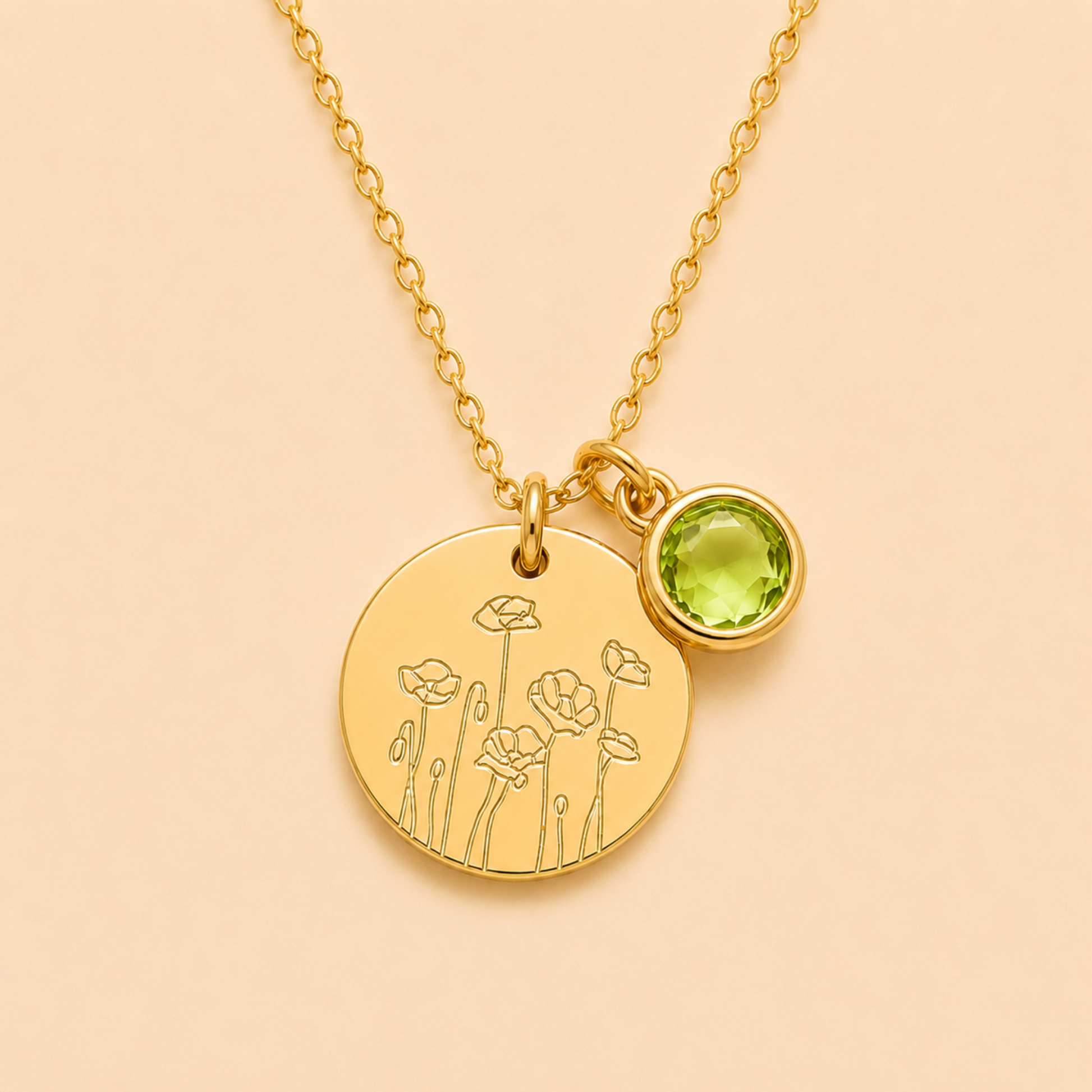 Belle Fleur Birthstone Necklace