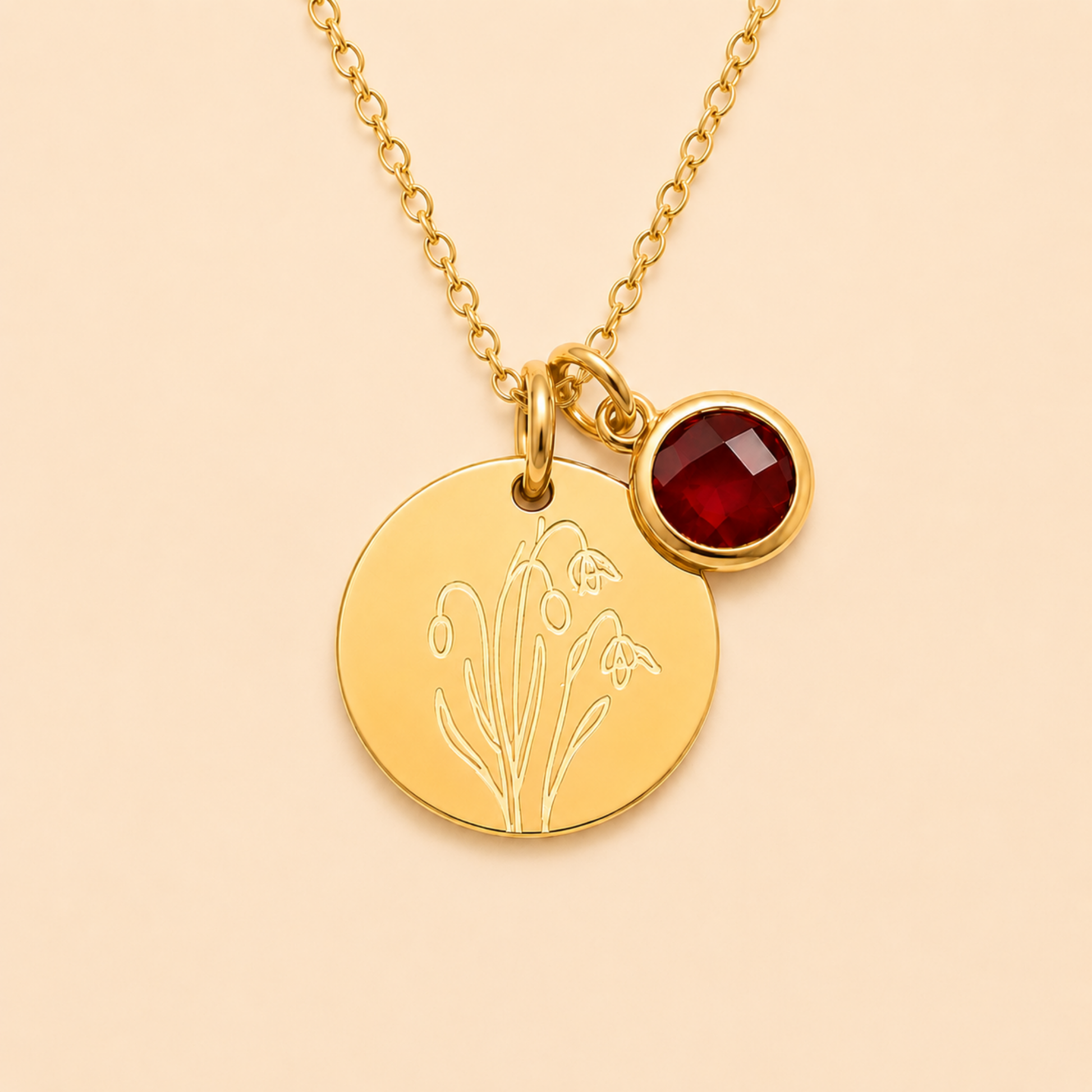 Belle Fleur Birthstone Necklace