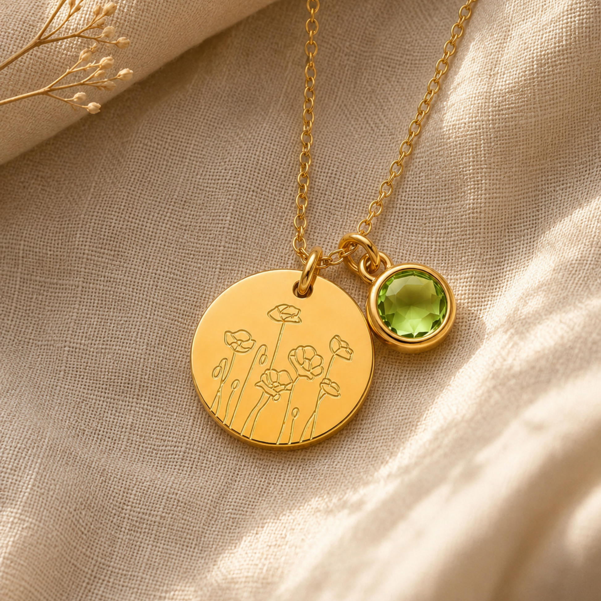 Belle Fleur Birthstone Necklace