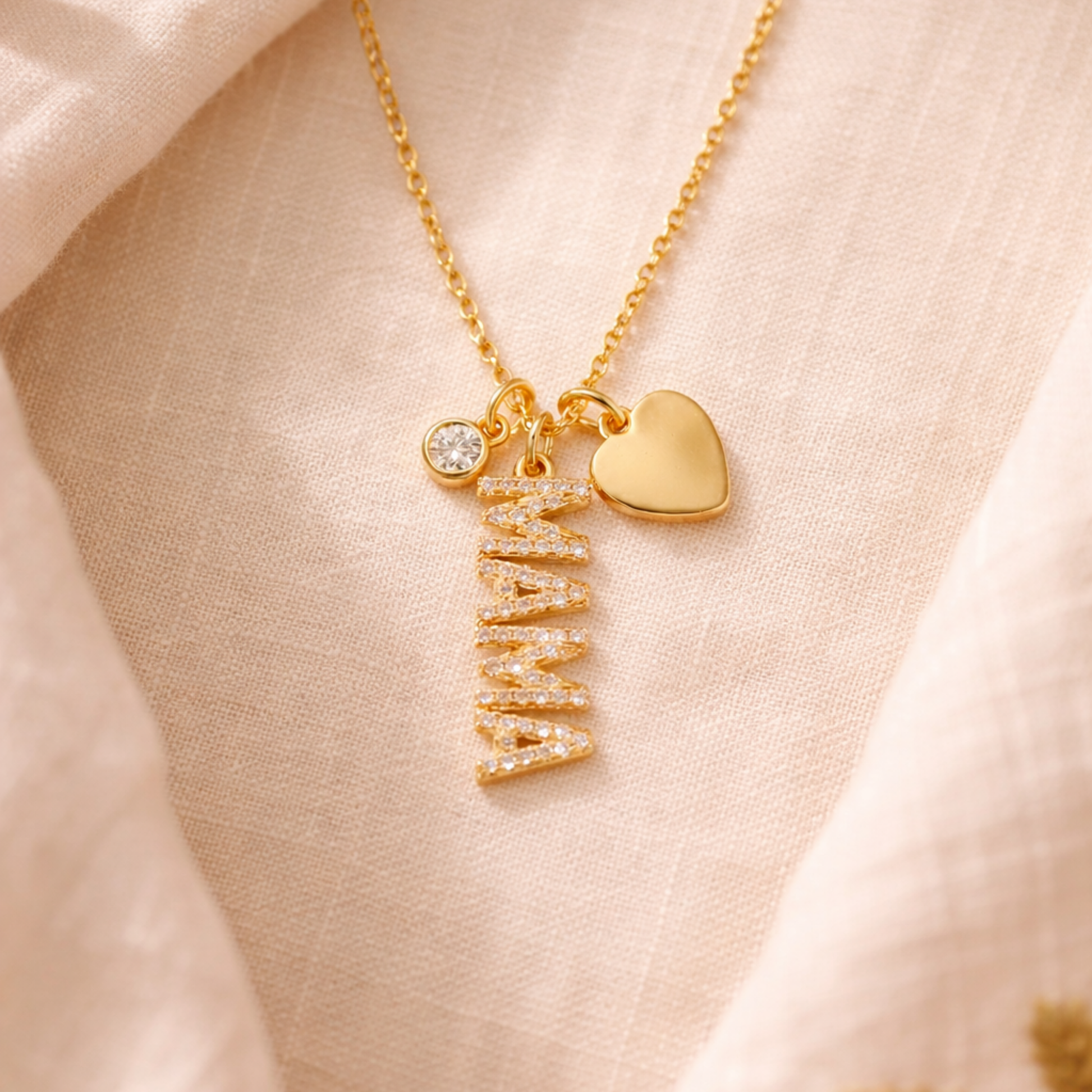 Maman Pavé Necklace