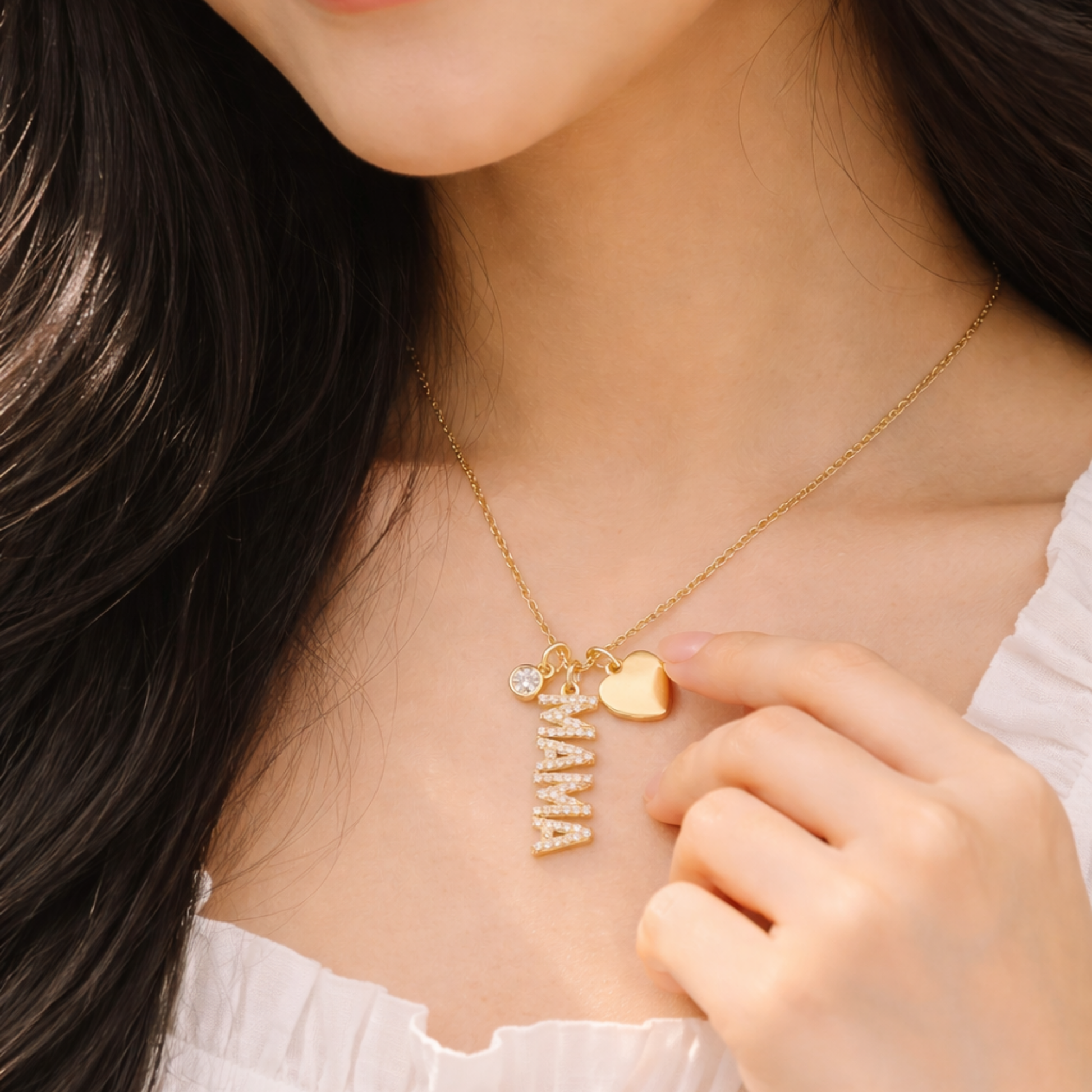 Maman Pavé Necklace