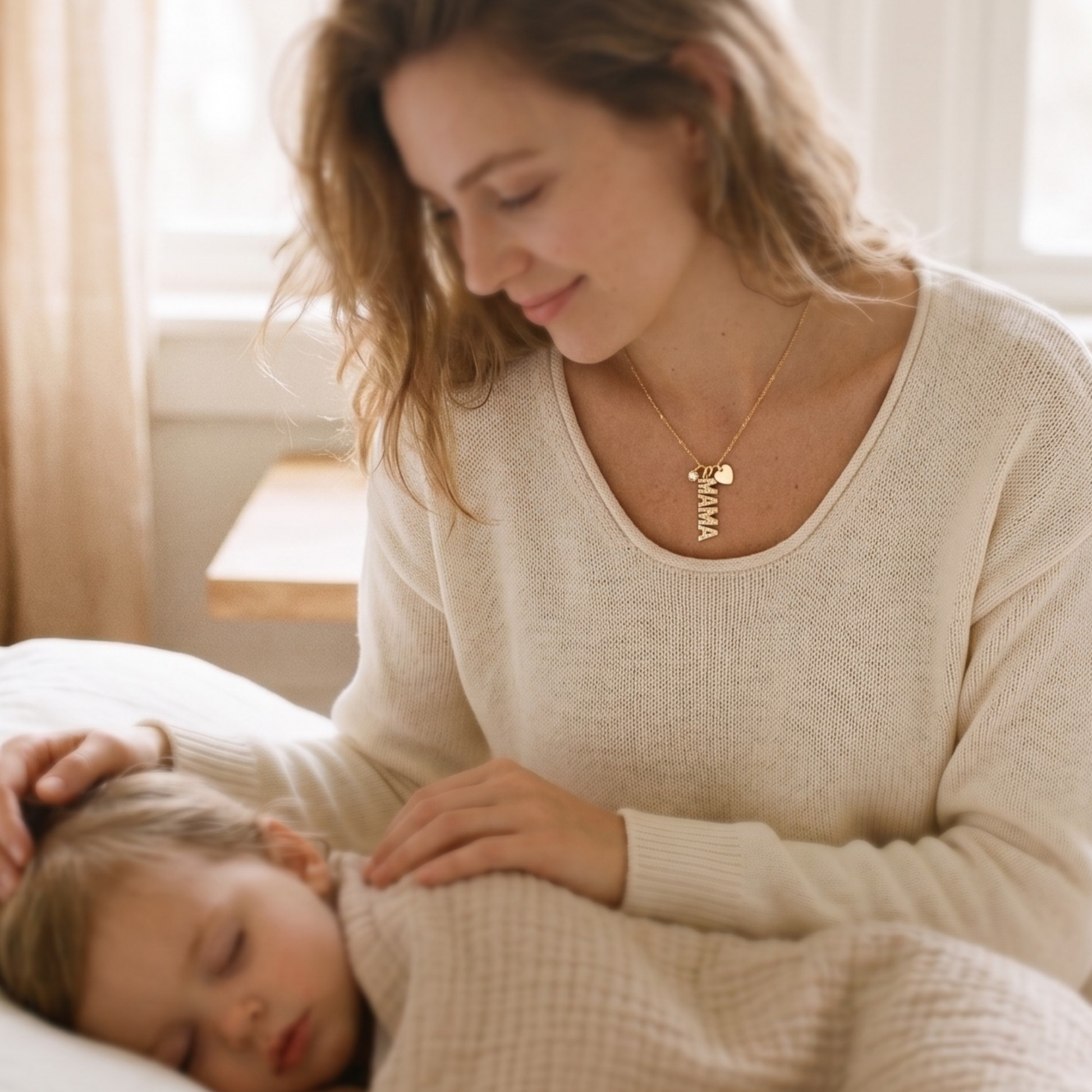 Maman Pavé Necklace