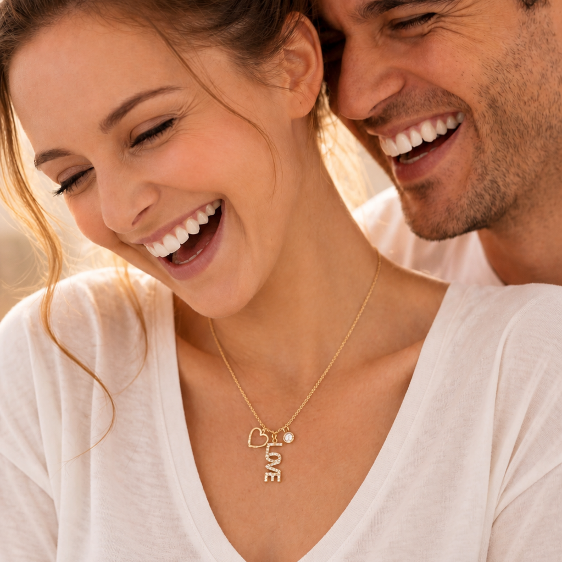 Amour Pave Necklace