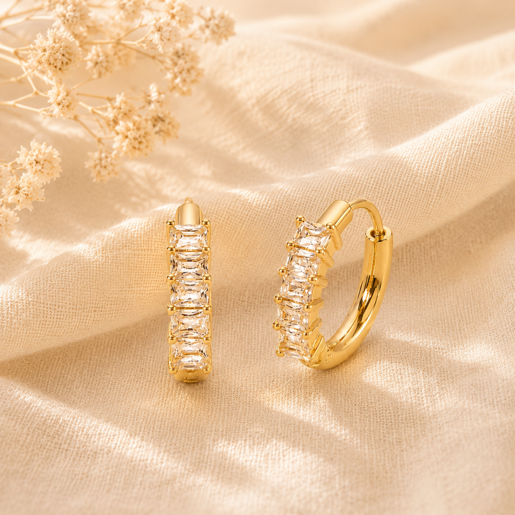 Félicité Diamond Huggie Earrings
