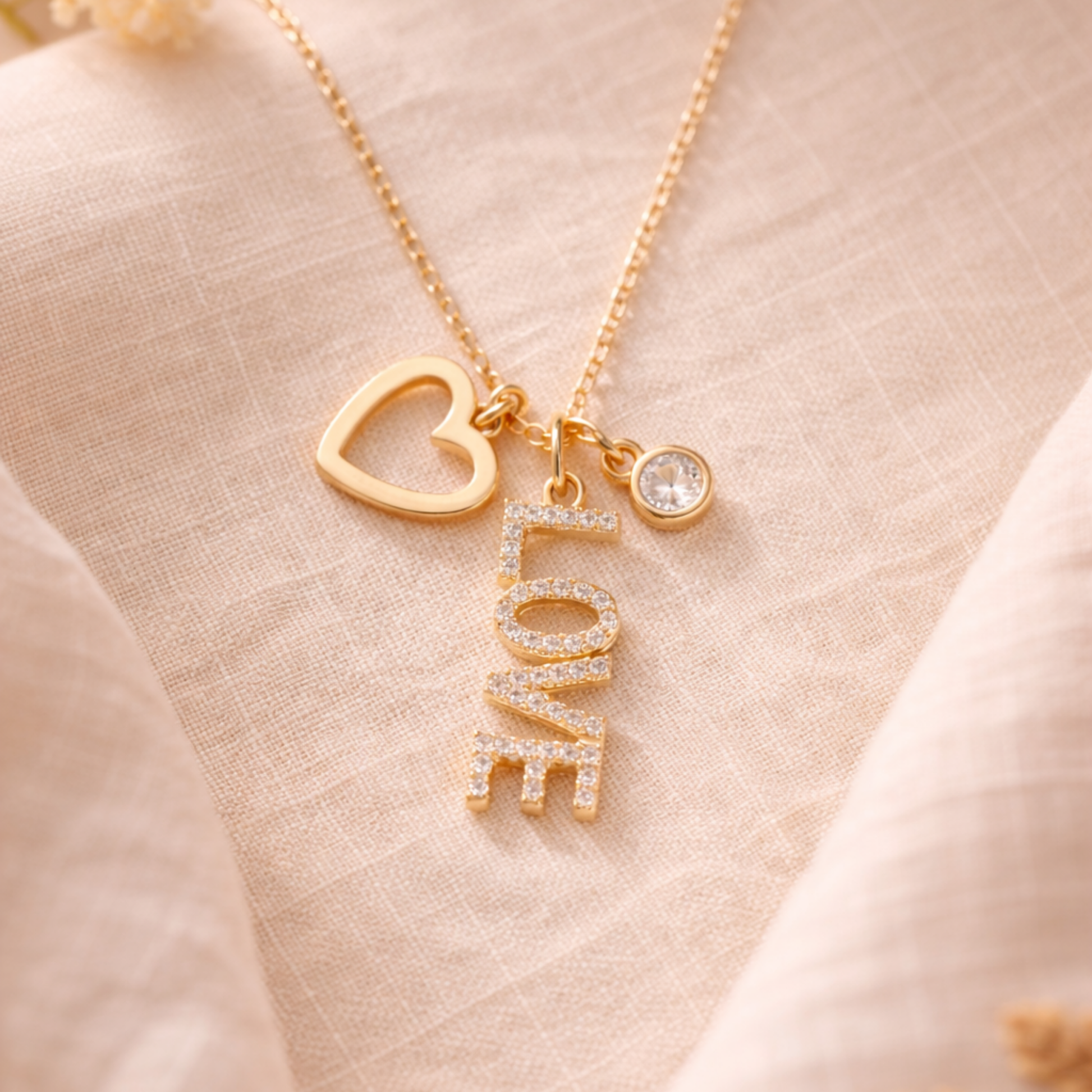Amour Pave Necklace