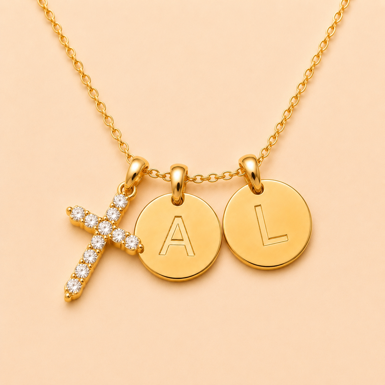 Journée à Deux Cross Necklace