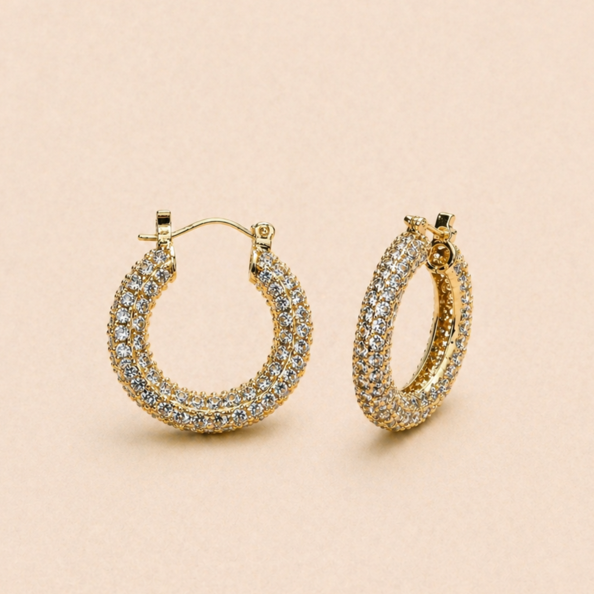 Honoré Pavé Hoop Earrings
