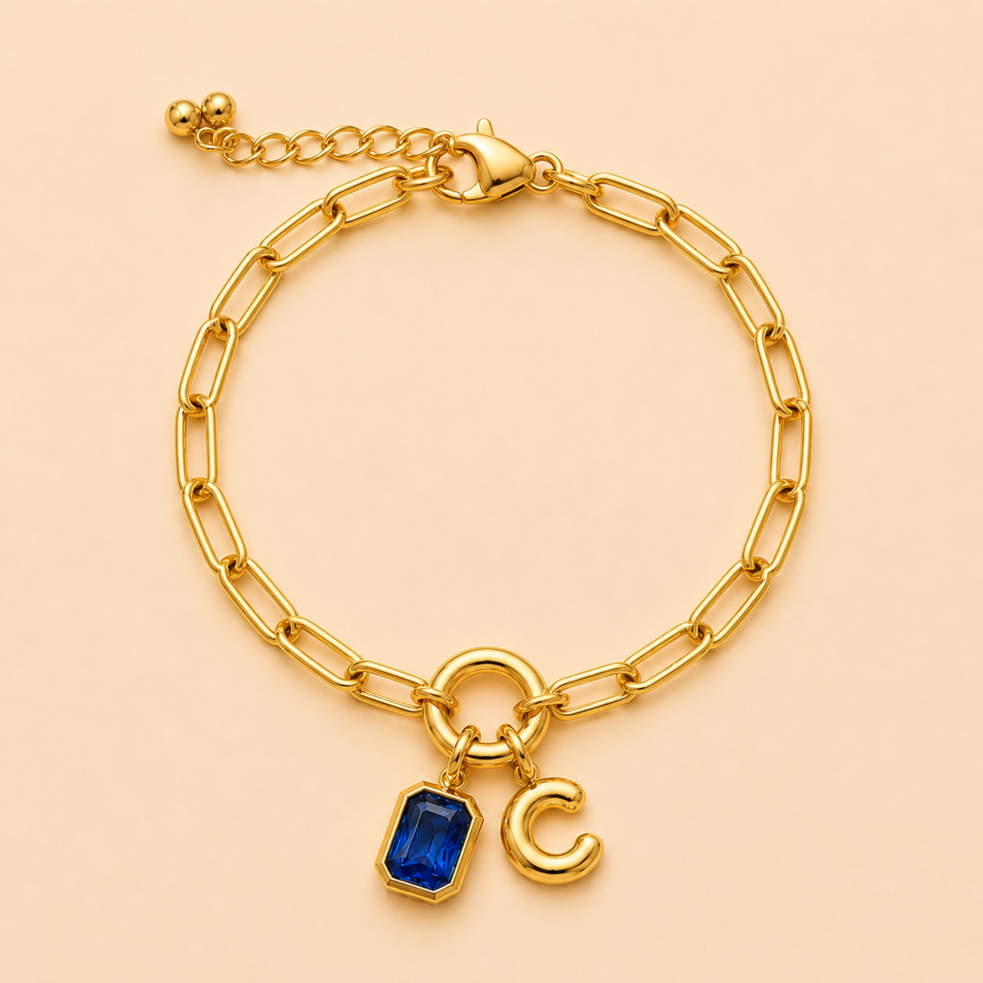 Séraphine Initial Bracelet