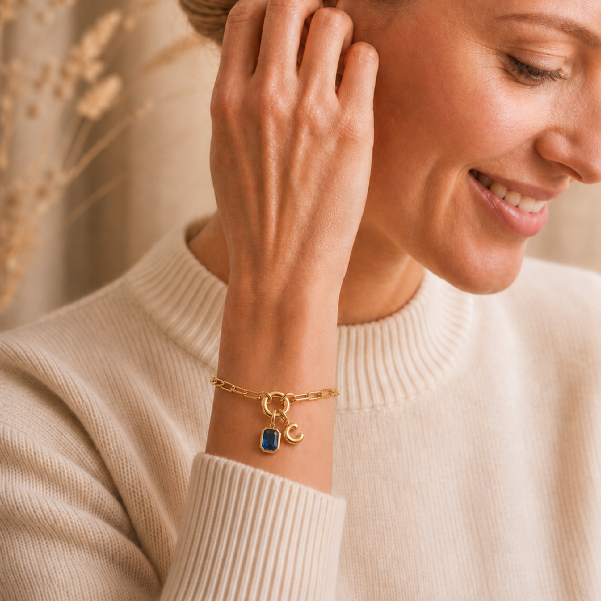 Séraphine Initial Bracelet