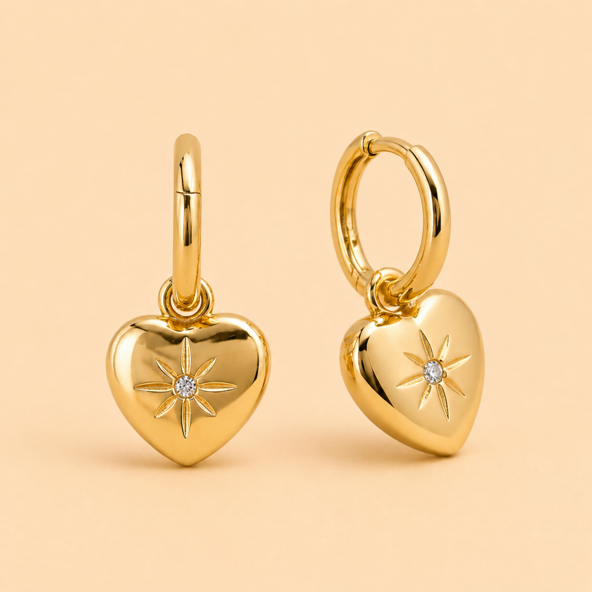 Celestine Heart Earrings