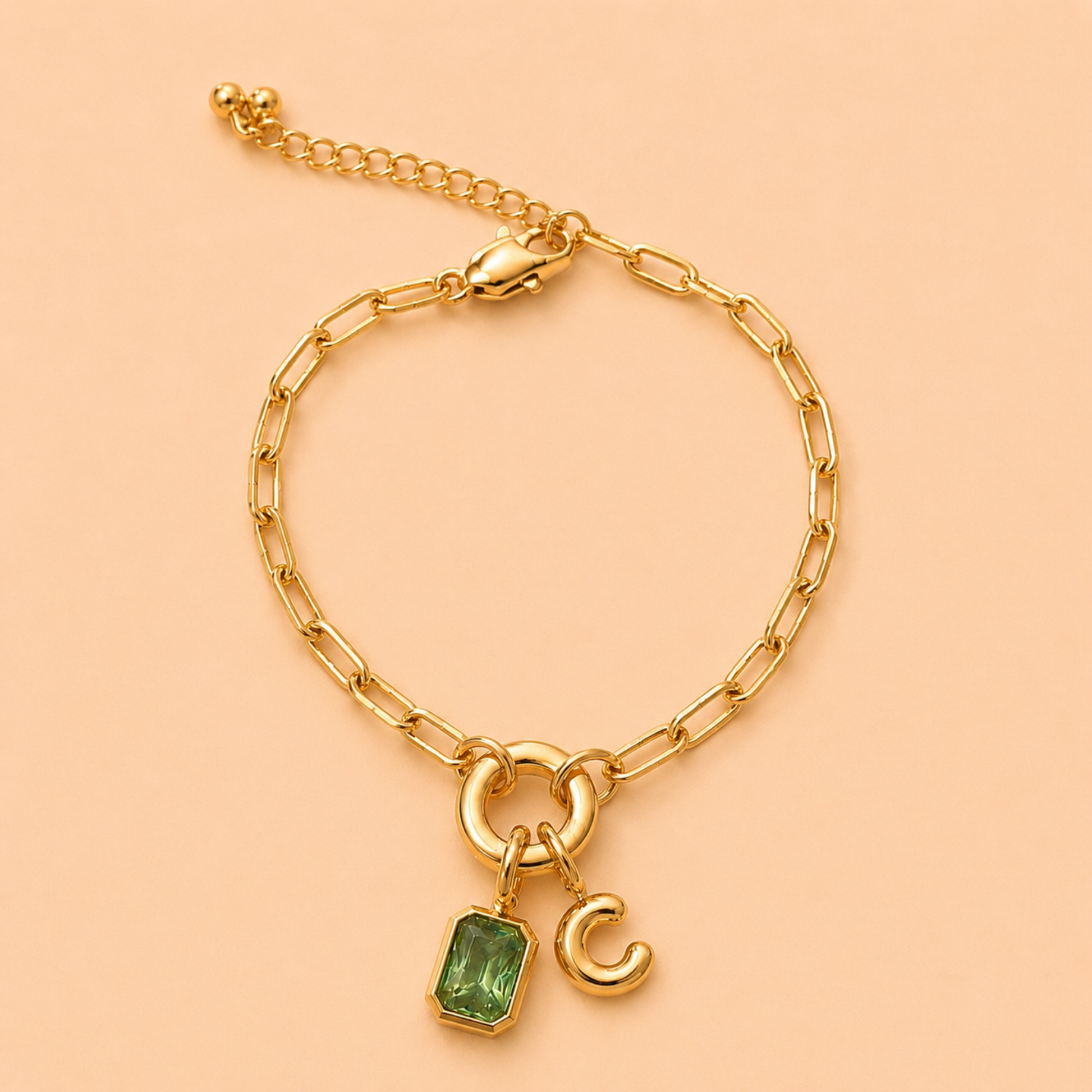 Séraphine Initial Bracelet