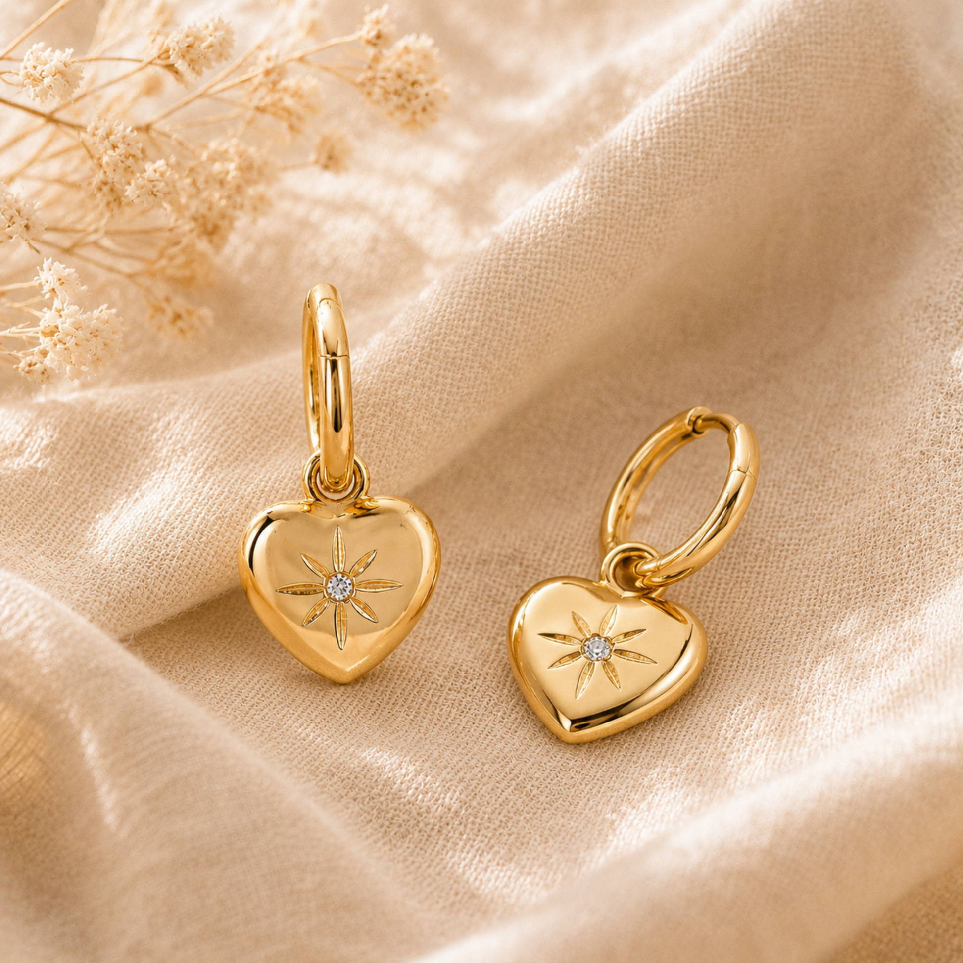 Celestine Heart Earrings