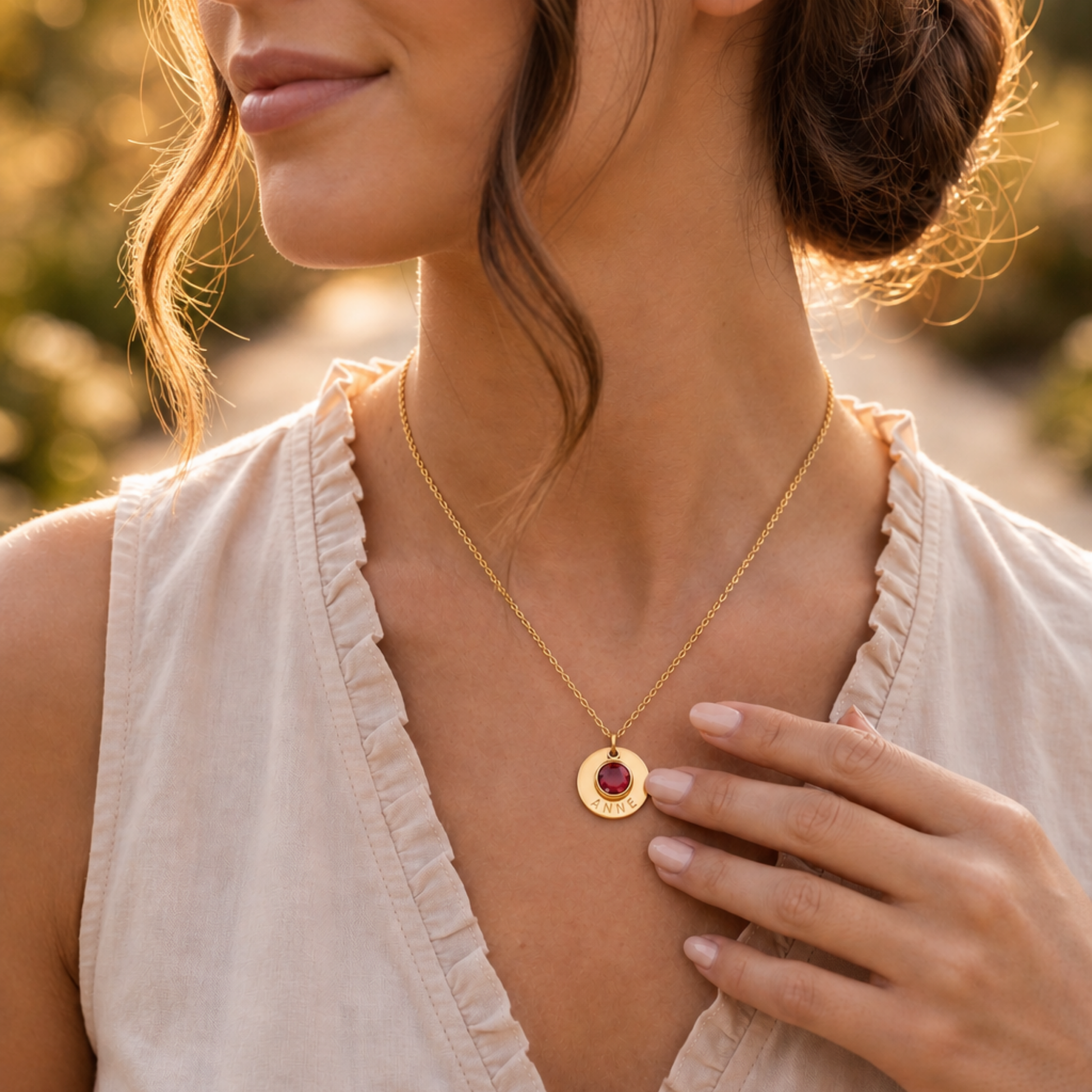 Aveline Birthstone Necklace