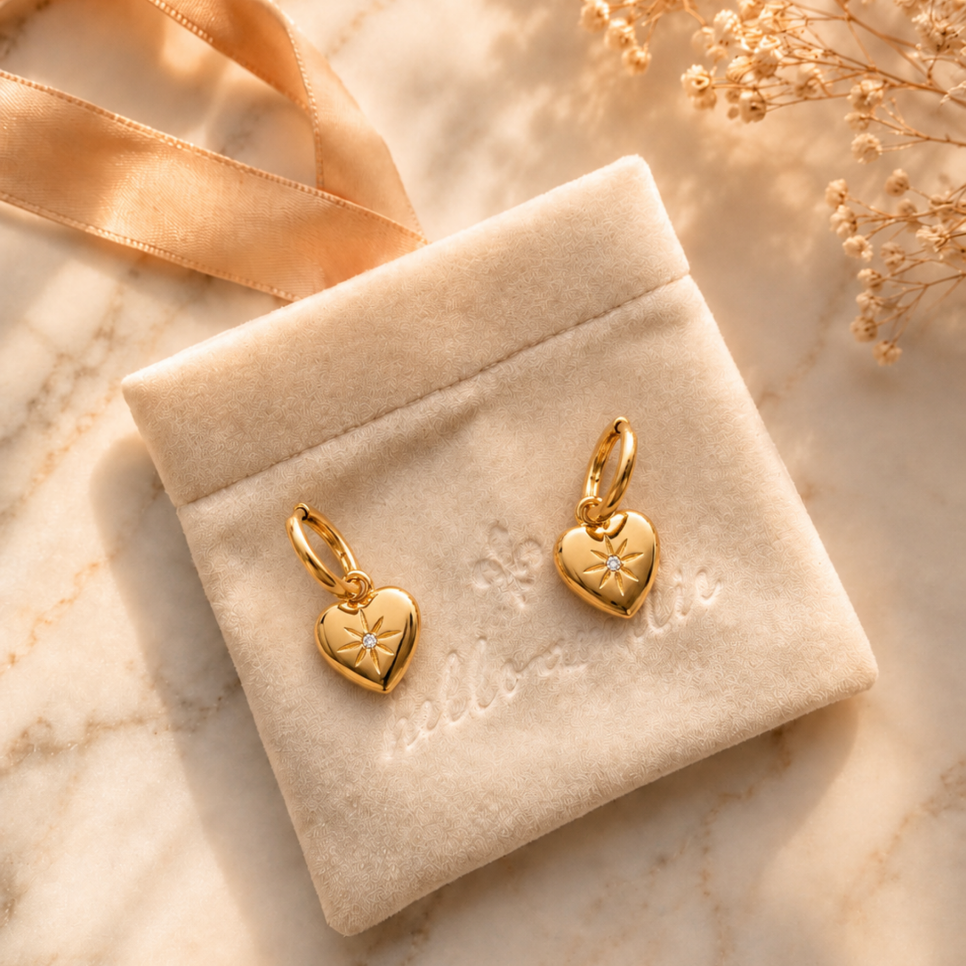 Celestine Heart Earrings