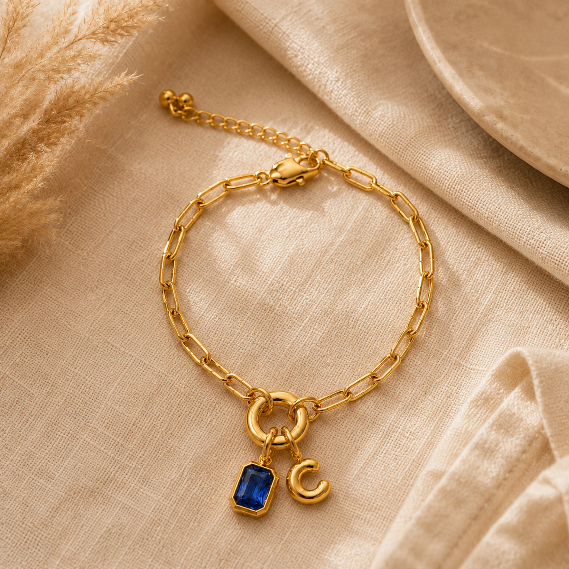 Séraphine Initial Bracelet