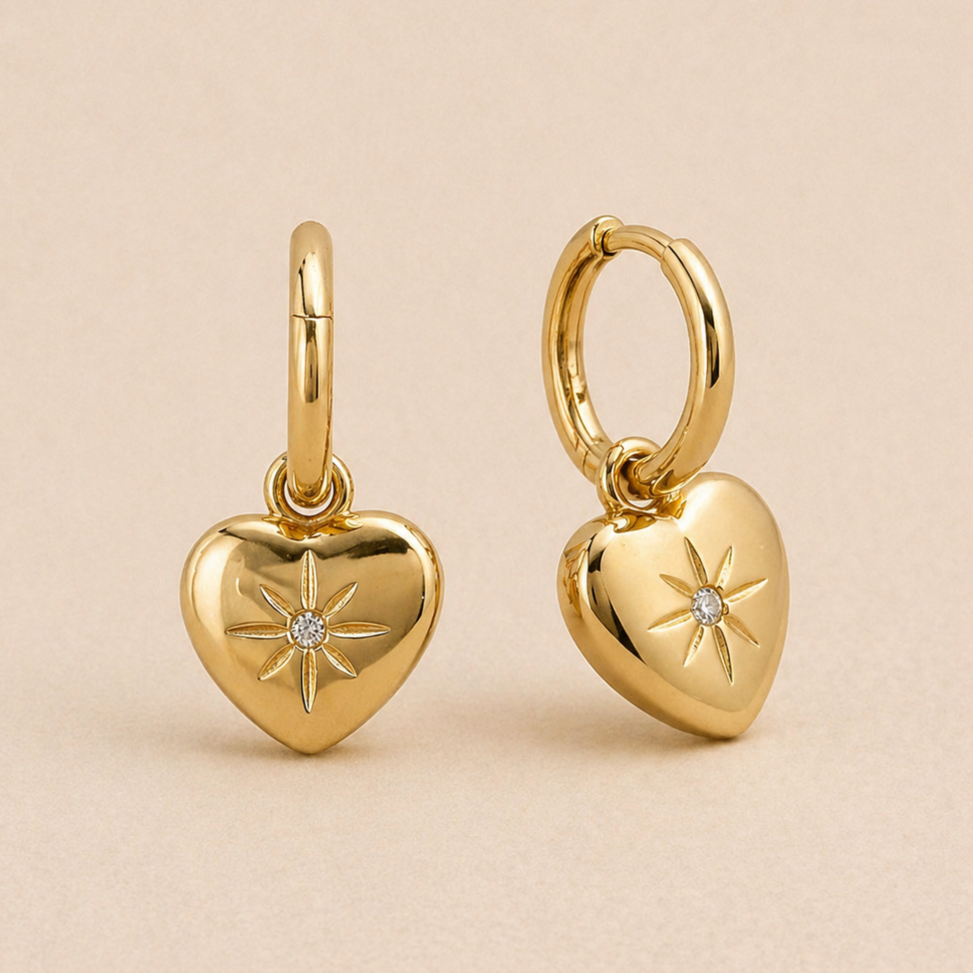 Celestine Heart Earrings