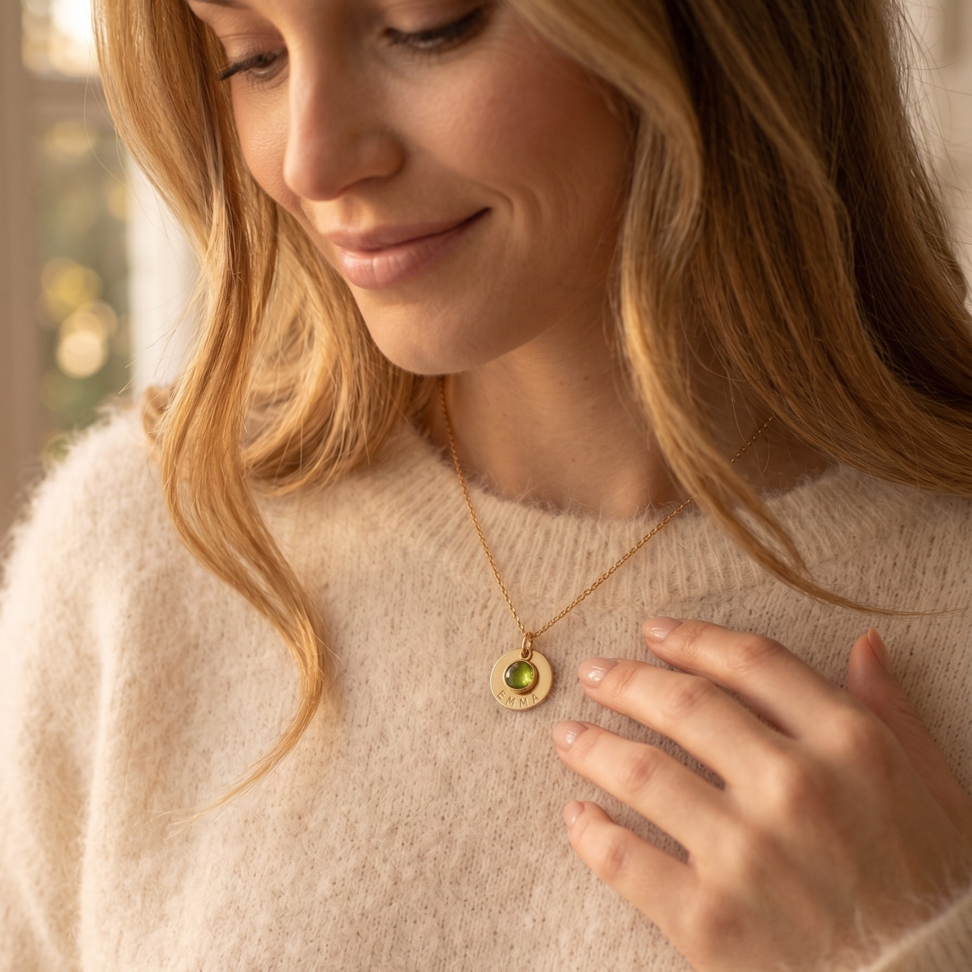 Aveline Birthstone Necklace