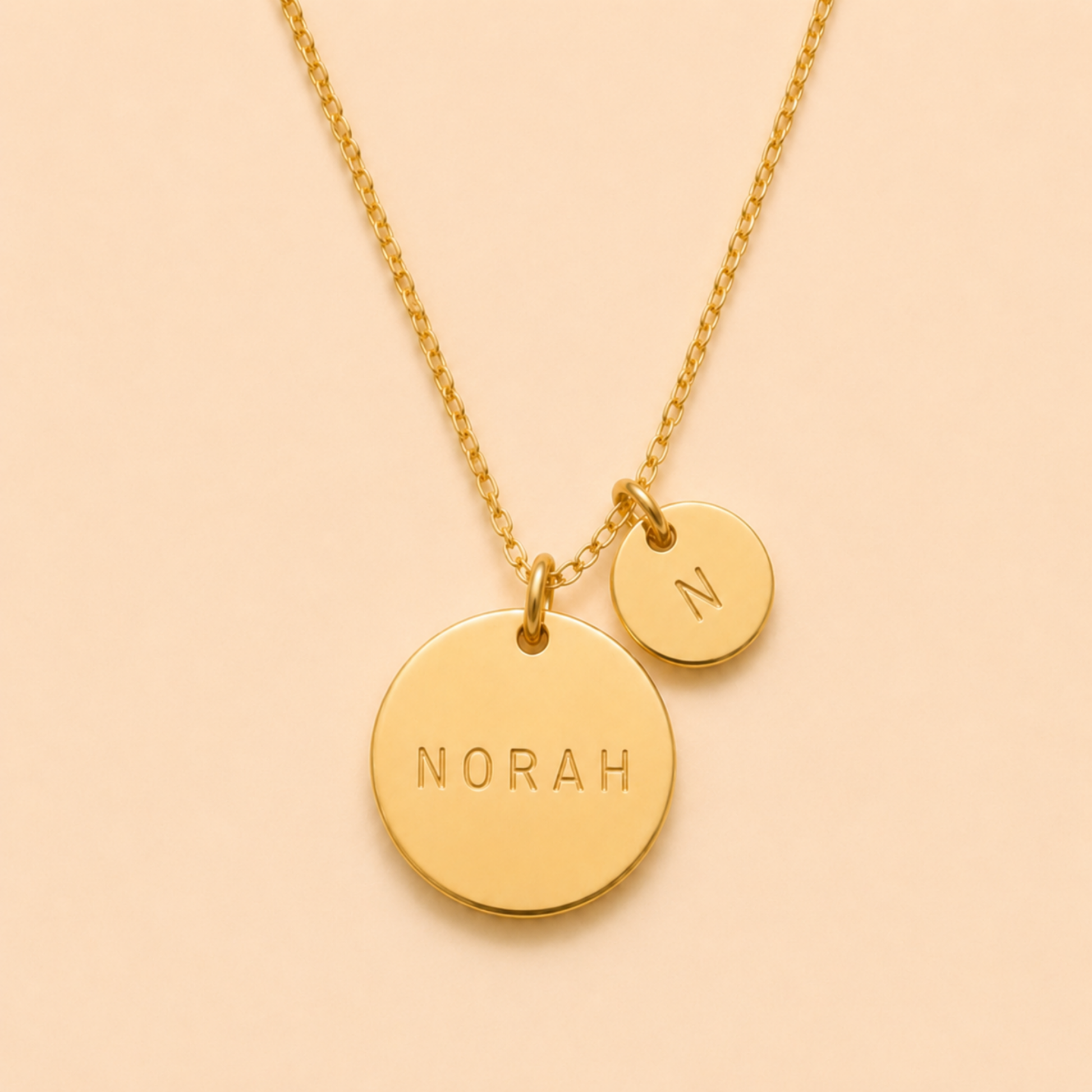 Norah Double Disc Necklace