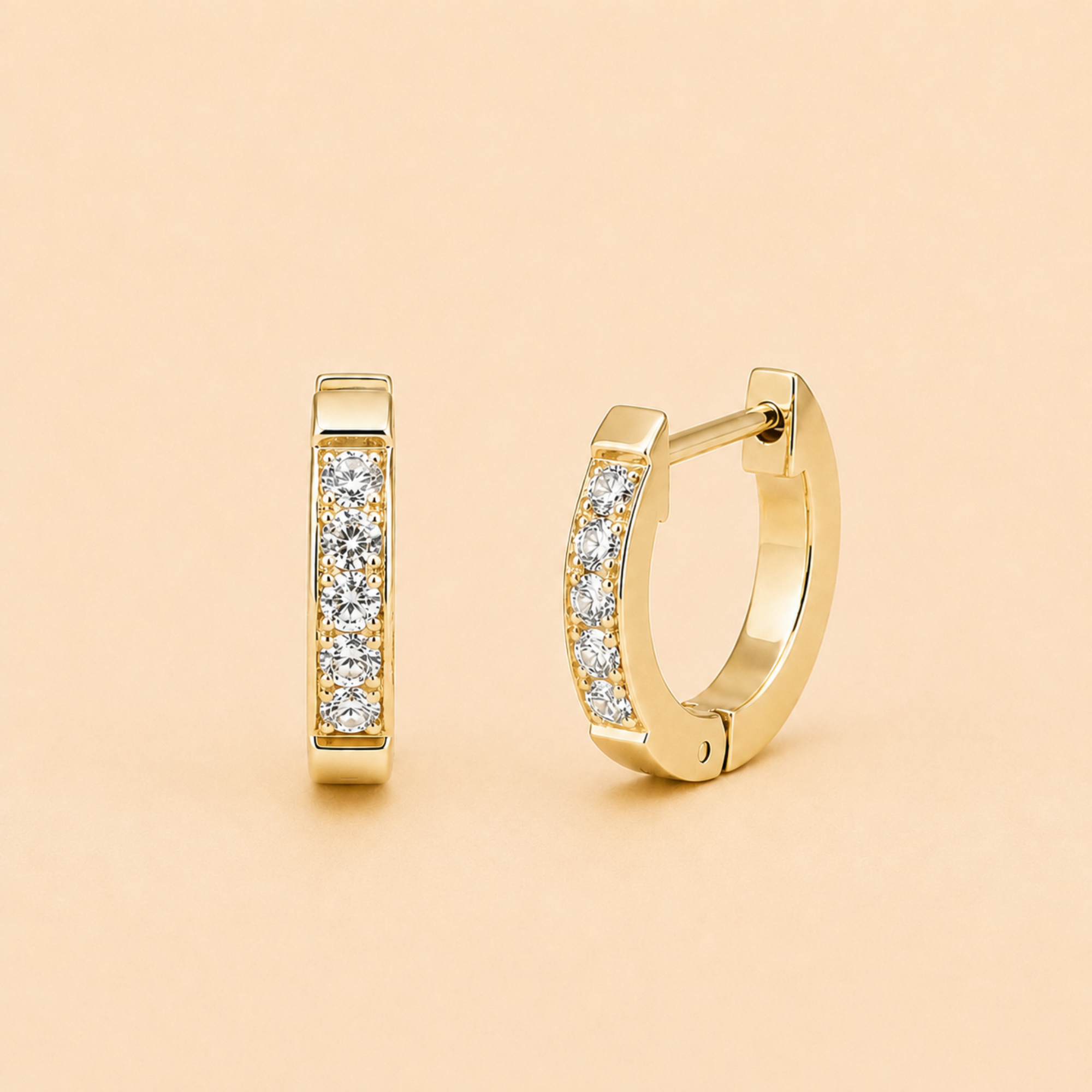 Liana Diamond Huggie Earrings