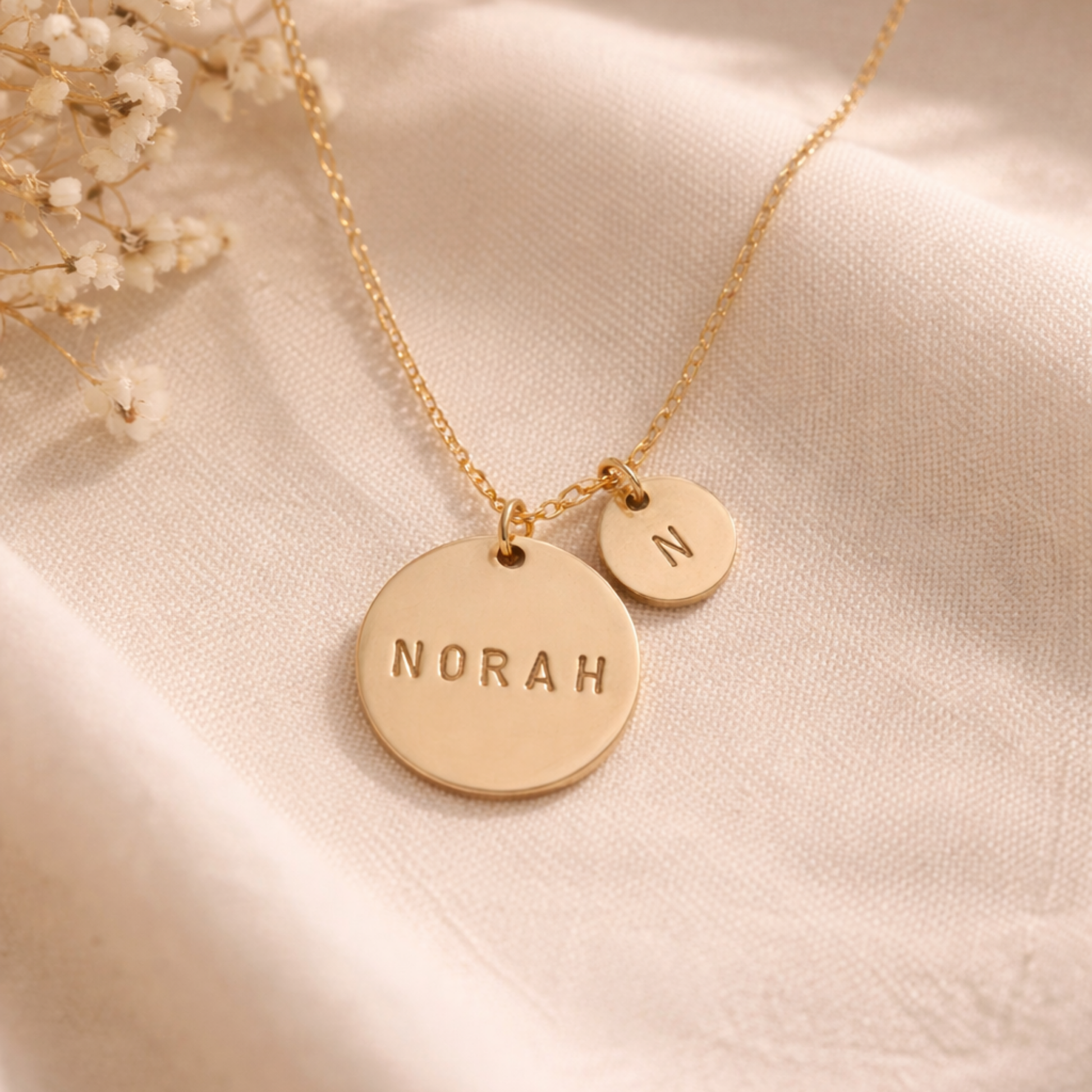 Norah Double Disc Necklace