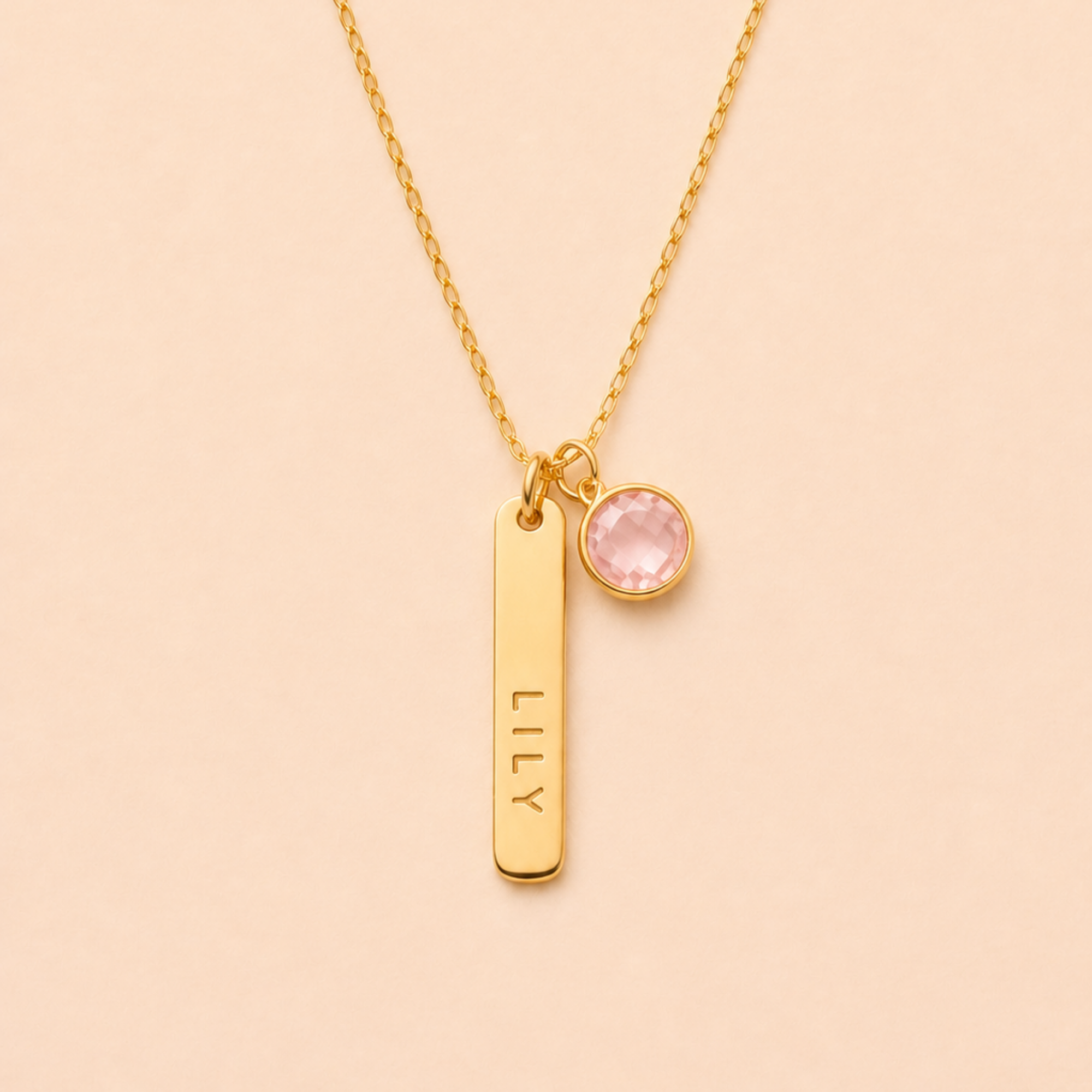 Amélie Birthstone Bar Necklace