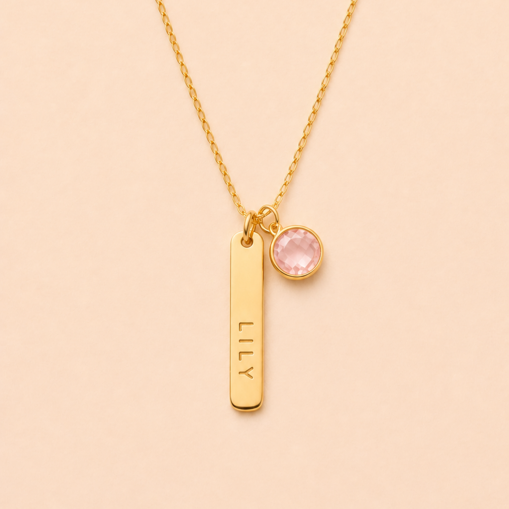 Amélie Birthstone Bar Necklace