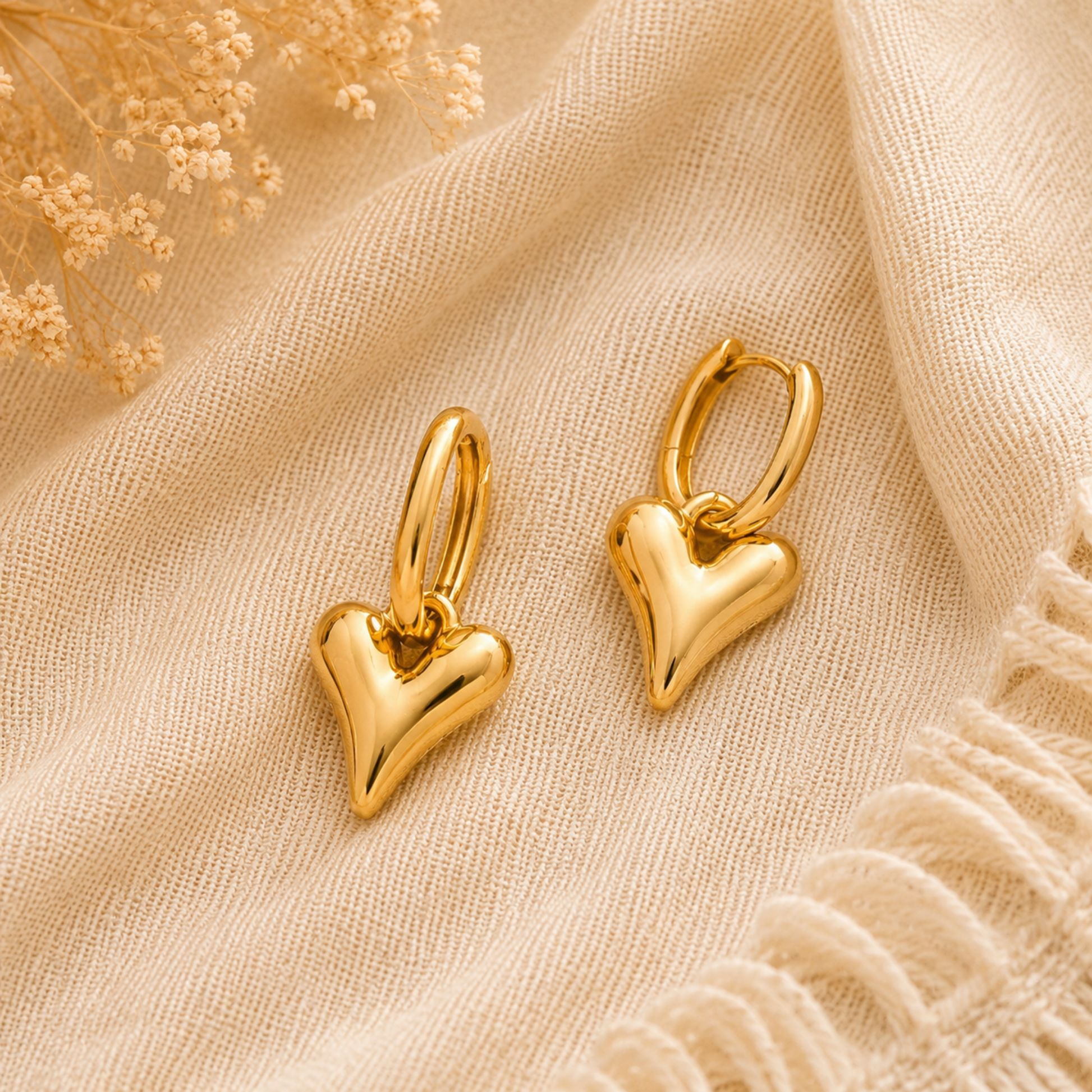 Solange Heart Drop Earring