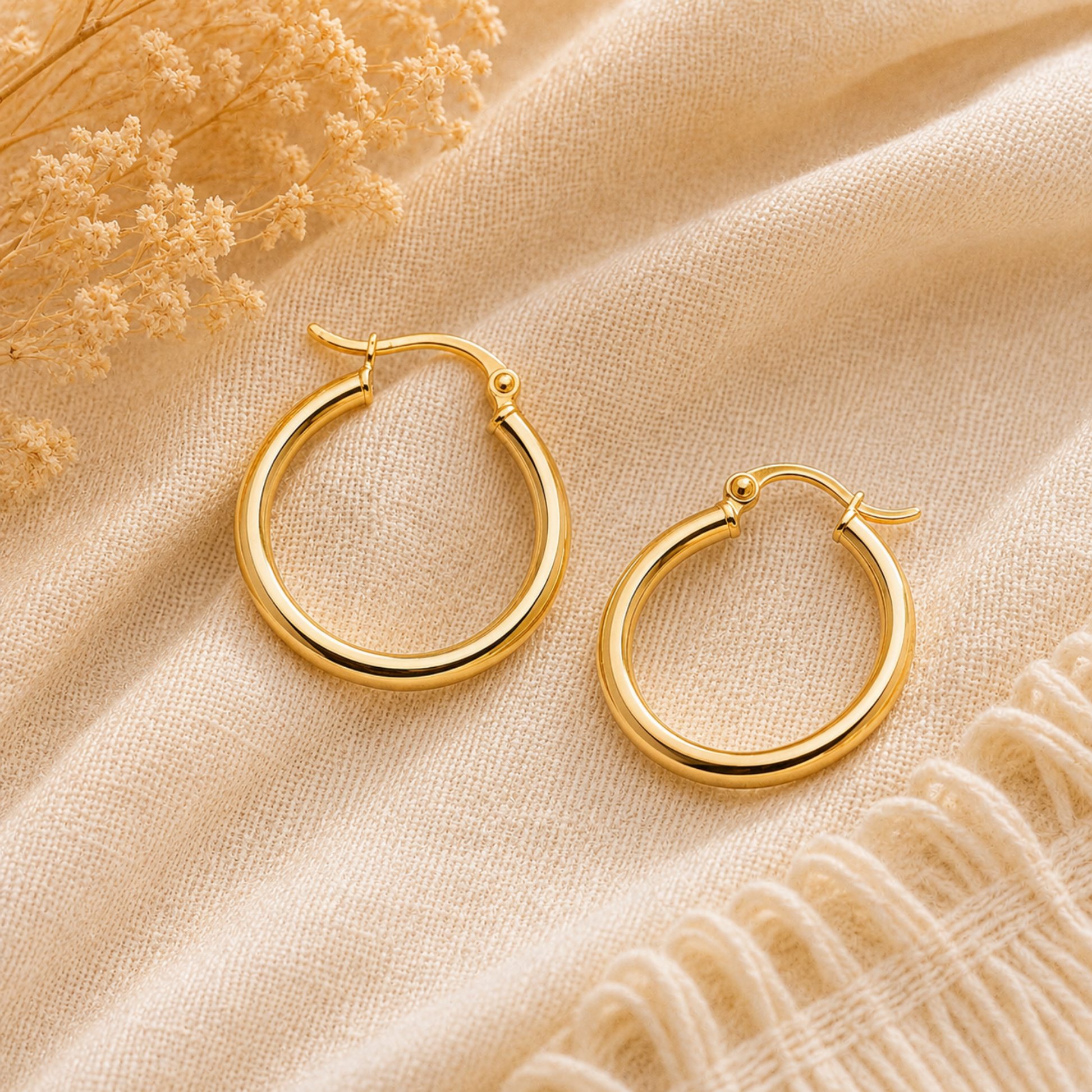 Delphine Vermeil Hoop Earrings