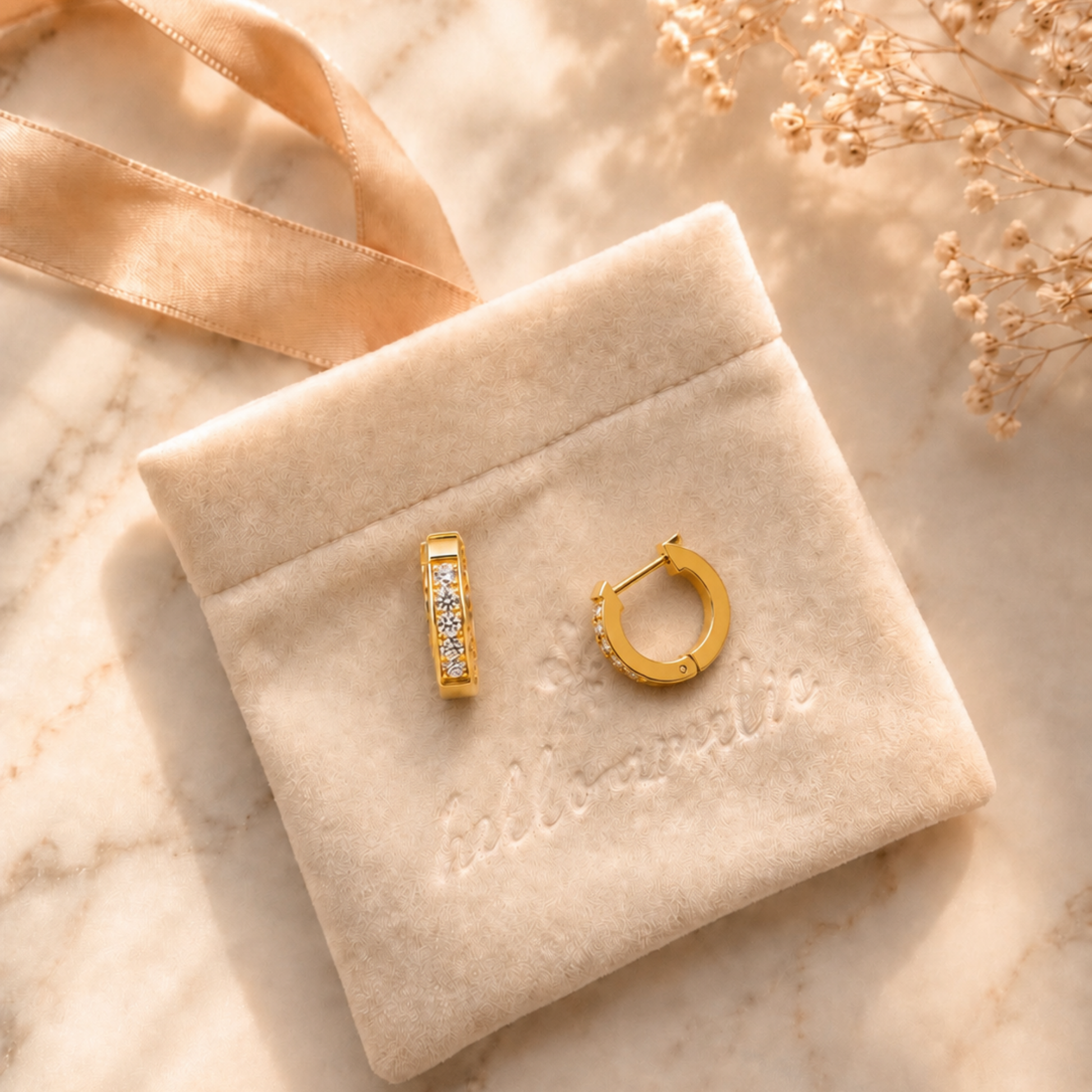 Liana Diamond Huggie Earrings
