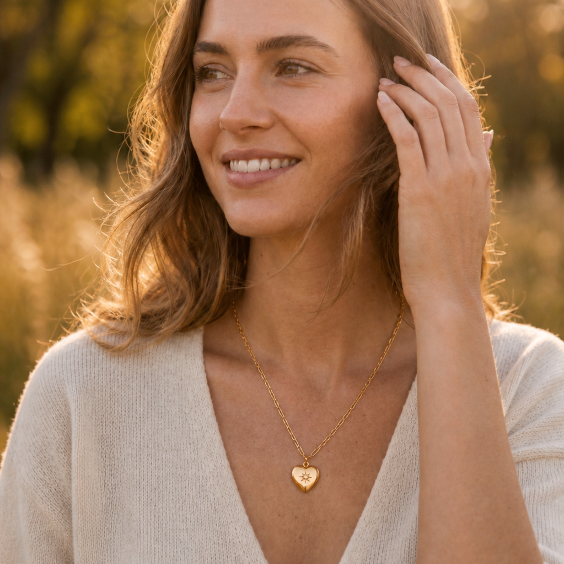 Celestine Heart Diamond Necklace