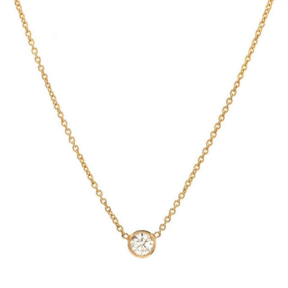 Soleil Solitaire Vermeil Necklace