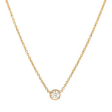 Soleil Solitaire Vermeil Necklace