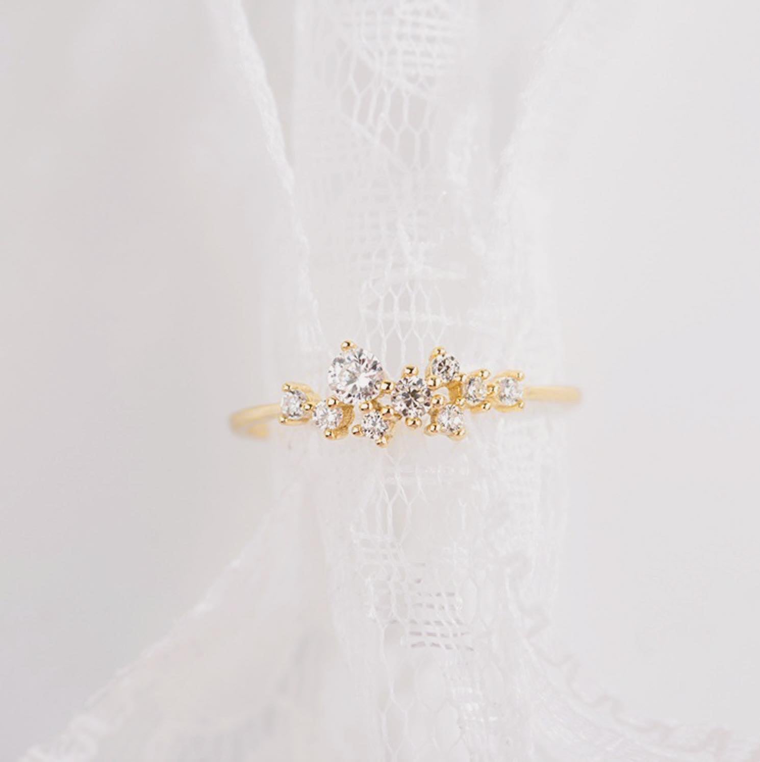Cassiopeia CZ Ring