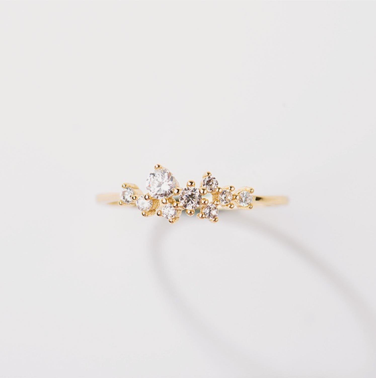 Cassiopeia CZ Ring