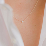 Soleil Solitaire Vermeil Necklace