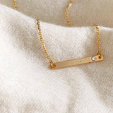 Cosette Birthstone Bar Necklace