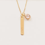 Vertical Gold Bar Necklace 2.0