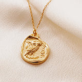 Vintage Owl Vermeil Necklace