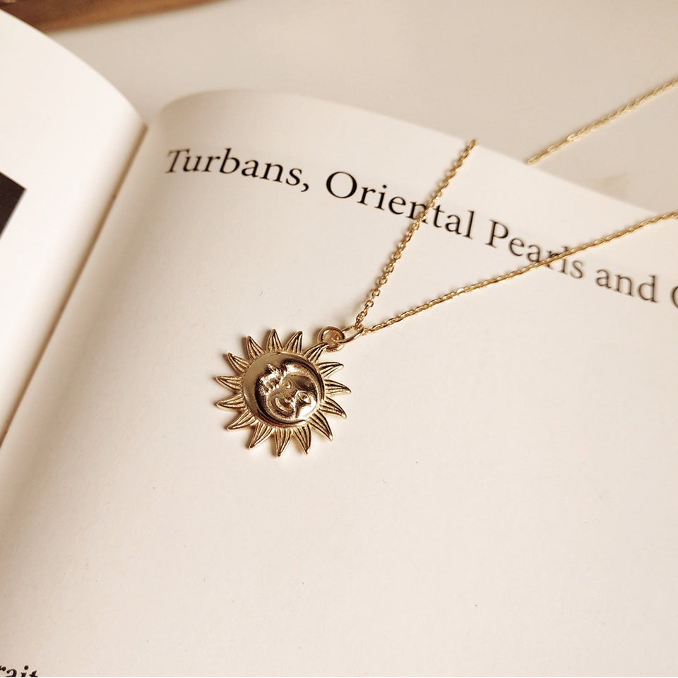 Sun And Moon Vermeil Necklace