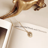 Sun And Moon Vermeil Necklace