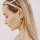 Delphine Chunky Gold Hoop Earrings