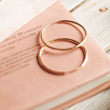Felicity Thin Vermeil Hoops